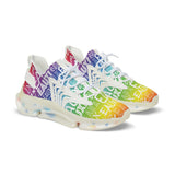 EAUX WHITE ON RAINBOW MESH SNEAKERS