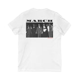 MARCH - BLACK UNISEX V-NECK T-SHIRT