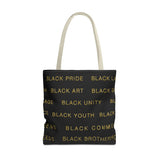 BLACK MAGIC - GOLD LETTERS TOTE BAG