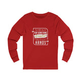 REACH FOR SOMETHING WHITE GOLD UNISEX LONG SLEEVE T-SHIRTS