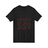 COUNT IT ALL JOY-RBG UNISE V-NECK T-SHIRTS