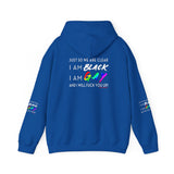 BLACK GAY FUP WHITE UNISEX HOODIE