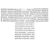 BLACK MAGIC - BLACK LETTERS KIMONO