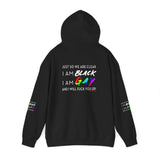 BLACK GAY FUP WHITE UNISEX HOODIE