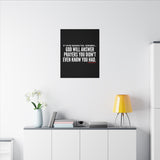 GOD WILL ANSWER CANVAS ART