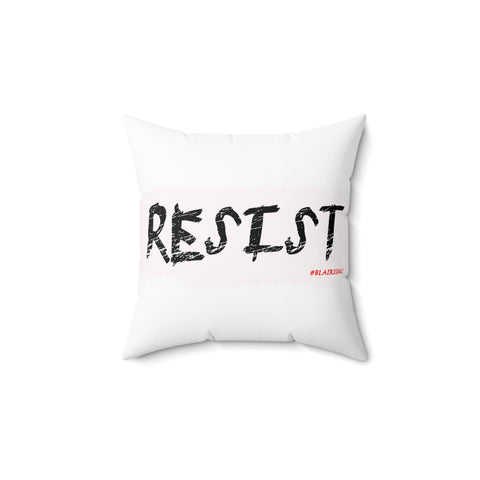 RESIST - WHITE THROW PILLOW