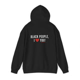 BLACKITY BLACK - WHITE UNISEX HOODIE