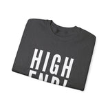 HIGH END WHITE UNISEX SWEATSHIRT