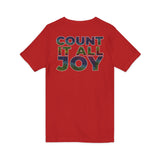 COUNT IT ALL JOY UNISEX V-NECK  T-SHIRTS