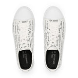 BLACK MAGIC - BLACK LETTERS KOW-TOP SNEAKERS WHITE SOLE