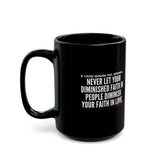 DIMINISHED FAITH CERAMIC MUG BLACK 110Z -150Z