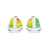 BLACK MAGIC RAINBOW WHITE LOW TOP SNEAKER WHITE SOLE