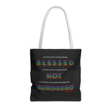 BLACK MAN RAINBOW TOTE BAG