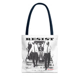 RESIST-BLACK TOTE BAG