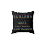 BLACK MAN RAINBOW THROW PILLOW