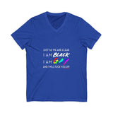BLACK GAY FUP WHITE UNISEX V-NECK T-SHIRTS