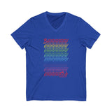 BIIIIIITCH RAINBOW UNISEX  V-NECK T-SHIRTS
