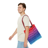 BLACK MAGIC RAINBOW BLACK  TOTE BAG