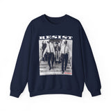 RESIST-WHITE UNISEX SWEAT SHIRT