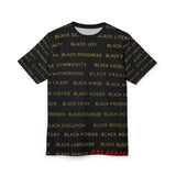 BLACK MAGIC - BLACK GOLD AOP UNISEX T-SHIRT