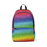BLACK MAGIC RAINBOW BLACK  BOOKBAG