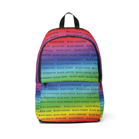 BLACK MAGIC RAINBOW BLACK  BOOKBAG