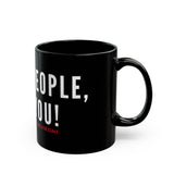 BLACKITY BLACK - WHITE CERAMIC MUG - BLACK 11OZ