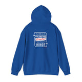 REACH FOR SOMETHING - WHITE RED UNISEX HOODIE