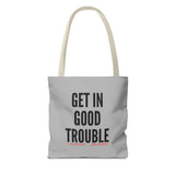 GET IN GOOD TROUBLE - BLACK TOTE BAG