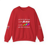 BLACK GAY FUP WHITE UNISEX SWEATSHIRTS