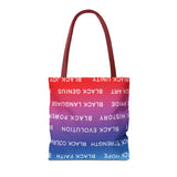 BLACK MAGIC RAINBOW WHITE  TOTE BAG