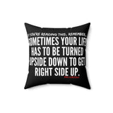 UPSIDE DOWN THROW PILLOW