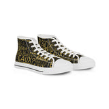 EAUX - GOLD HI-TOP SNEAKERS WHITE - SOLE