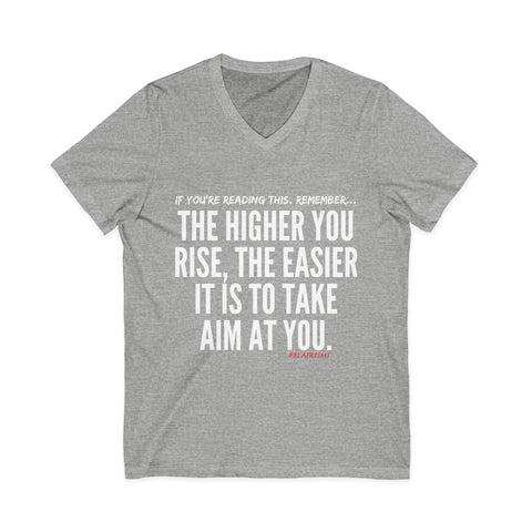 TAKE AIM UNISEX V-NECK T-SHIRT