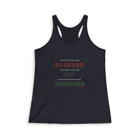 BLACK QUEER RBG RACERBACK TANK TOP