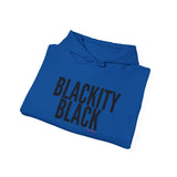 BLACKITY BLACK - BLACK UNISEX HOODIE