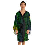 EAUX - BLACK ON MARDI GRAS KIMONO