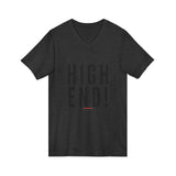 HIGH END BLACK UNISEX V-NECK T-SHIRTS