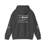 BLACK GAY FUP WHITE UNISEX HOODIE