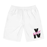 V EAUX IV - BLACK W/ PINK EAUX BOARD SHORTS