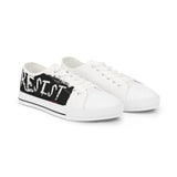 RESIST - BLACK LOW-TOP SNEAKERS - WHITE SOLE