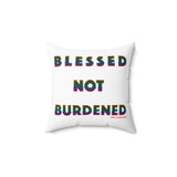 BLACK QUEER RAINBOW THROW PILLOW