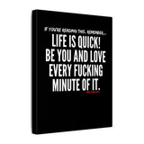 LIFE IS QUICK CANVAS ART