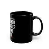 TAKE AIM CERAMIC MUG - BLACK 110Z, 150Z