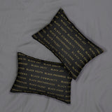 BLACK MAGIC - BLACK GOLD LUMBAR PILLOW