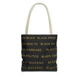 BLACK MAGIC - BLACK GOLD TOTE BAG