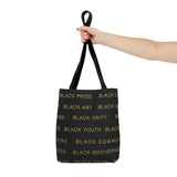 BLACK MAGIC - GOLD LETTERS TOTE BAG