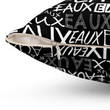 EAUX WHITE THROW PILLOW