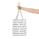 BLACK MAGIC - BLACK LETTERS TOTE BAG