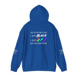BLACK GAY FUP WHITE UNISEX HOODIE
